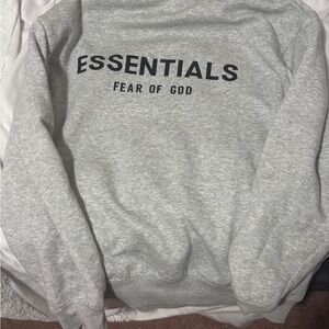 Essentials Heather Gray Hoodie